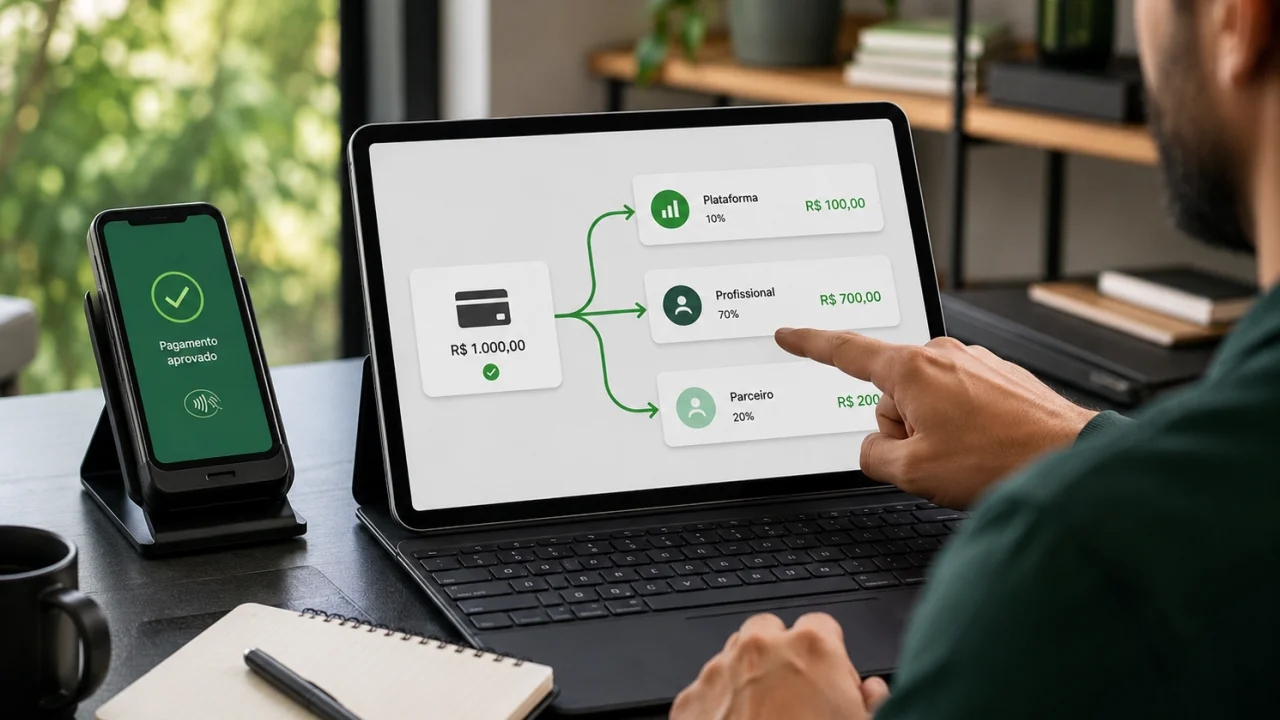 Split de pagamento: quando dividir uma venda automaticamente evita repasses manuais